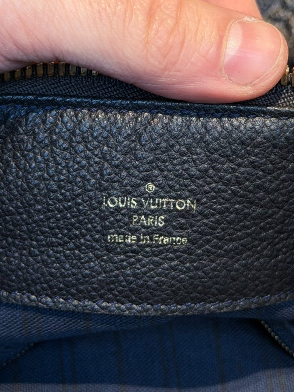 Louis Vuitton Navy Blue Empreinte Monogram Audacieuse MM Bag - Picture 9 of 16